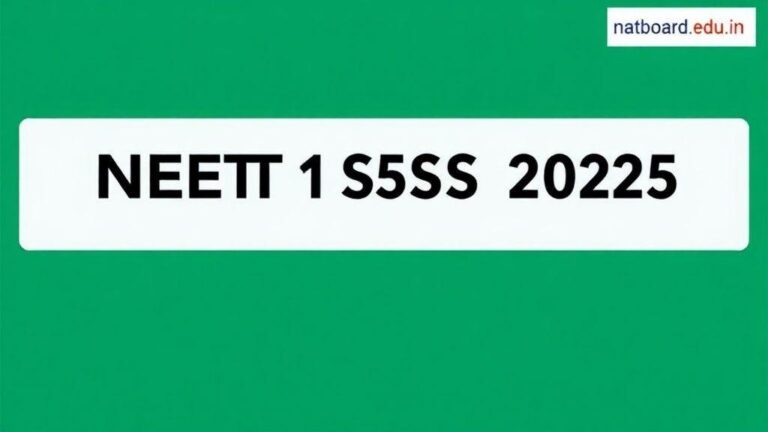 NEET SS 2025 Admit Card Released – How to Download Hall Ticket और Exam Details