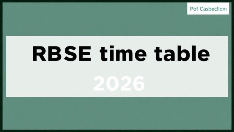 RBSE time table 2026 released for classes 5, 8: Check subject wise Rajasthan board schedule here