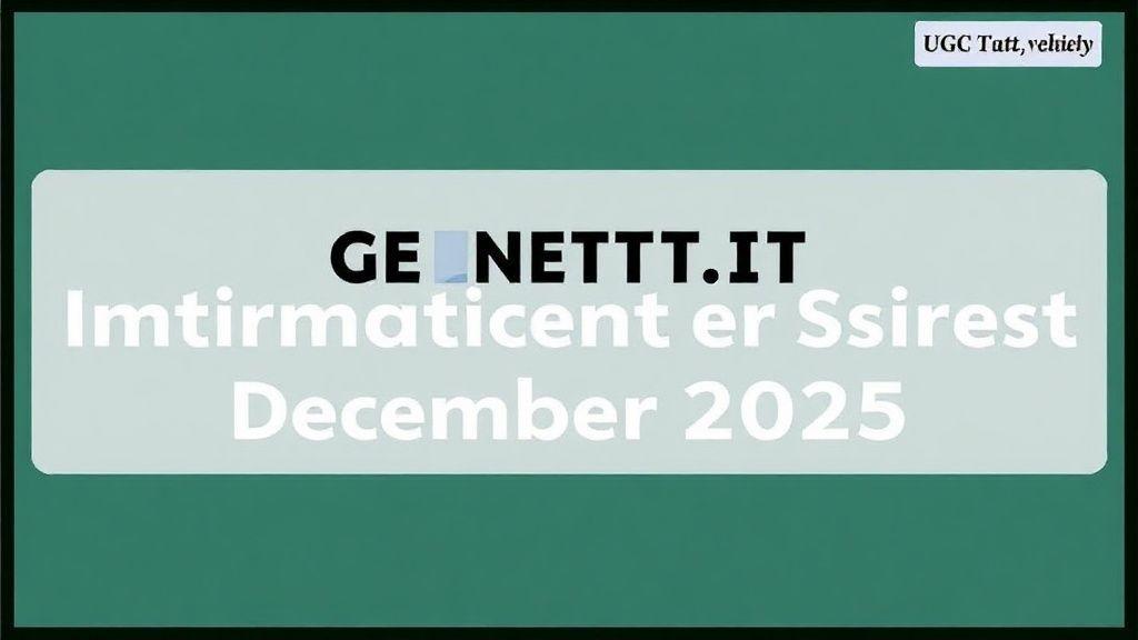 UGC NET दिसंबर 2025 सिटी इंटिमेशन स्लिप जारी: डाउनलोड लिंक एवं चरण | - Complete Information, Price & Review 2025